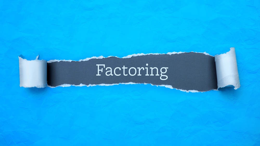 Factoring.と書かれた紙